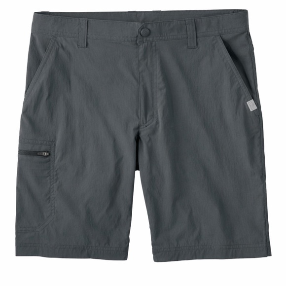 LL Bean Trek Trail Shorts Gray Womens Mid Rise Bermuda Hiking Camping size 10 - Picture 2 of 12